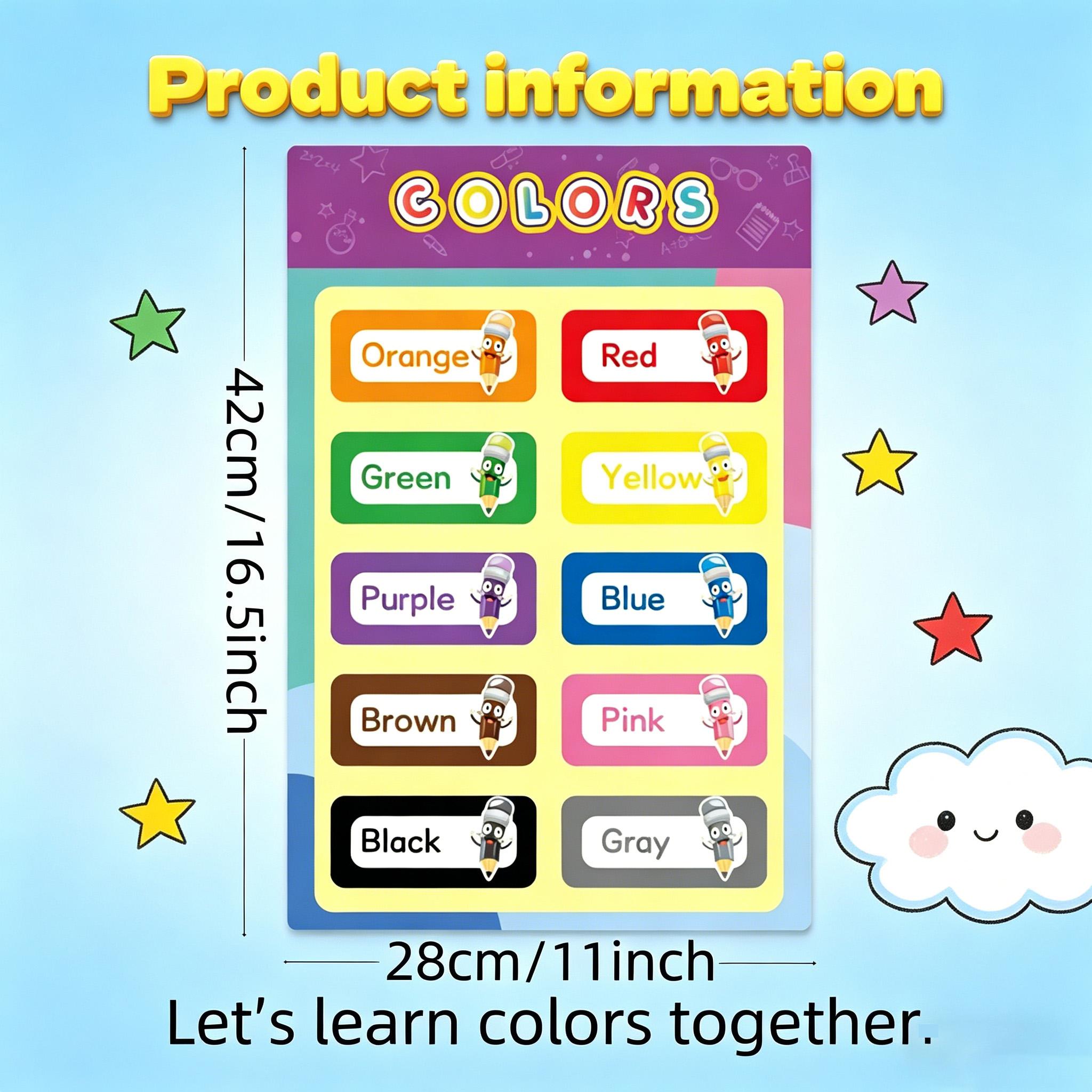 16 развивающих плакатов для ма – обзор и цена Kids Educational Posters