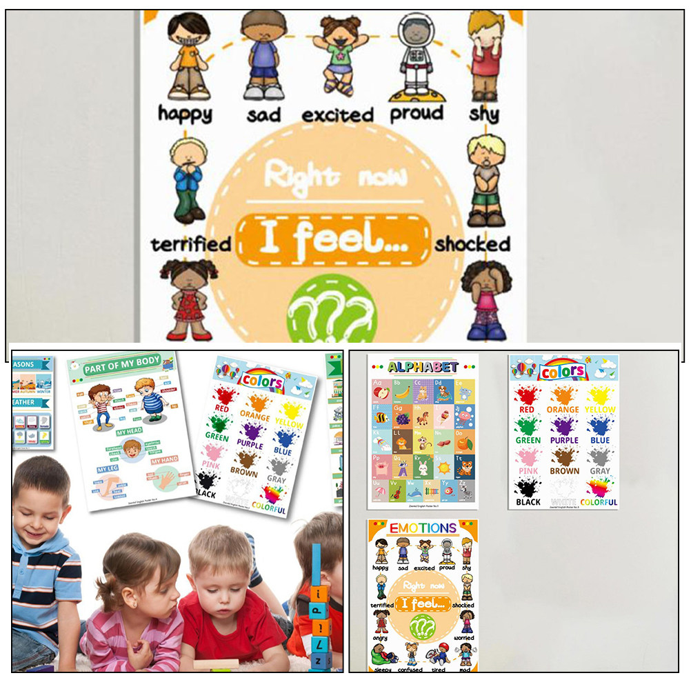 12 листов постеров для изучени – обзор и цена Kids Educational Poster
