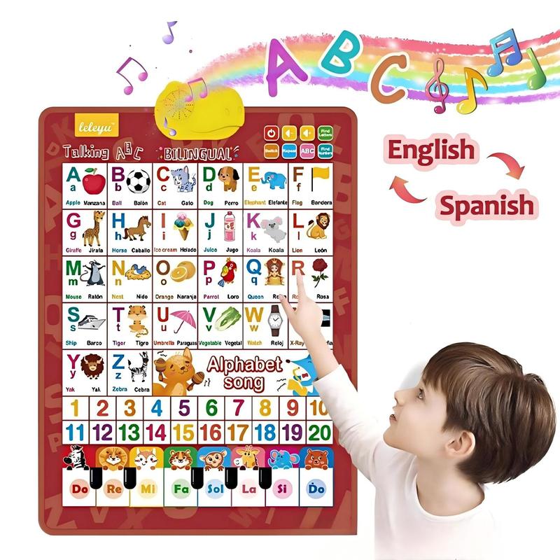Двухязычный (английско-испанск – обзор и цена Kids Educational Posters