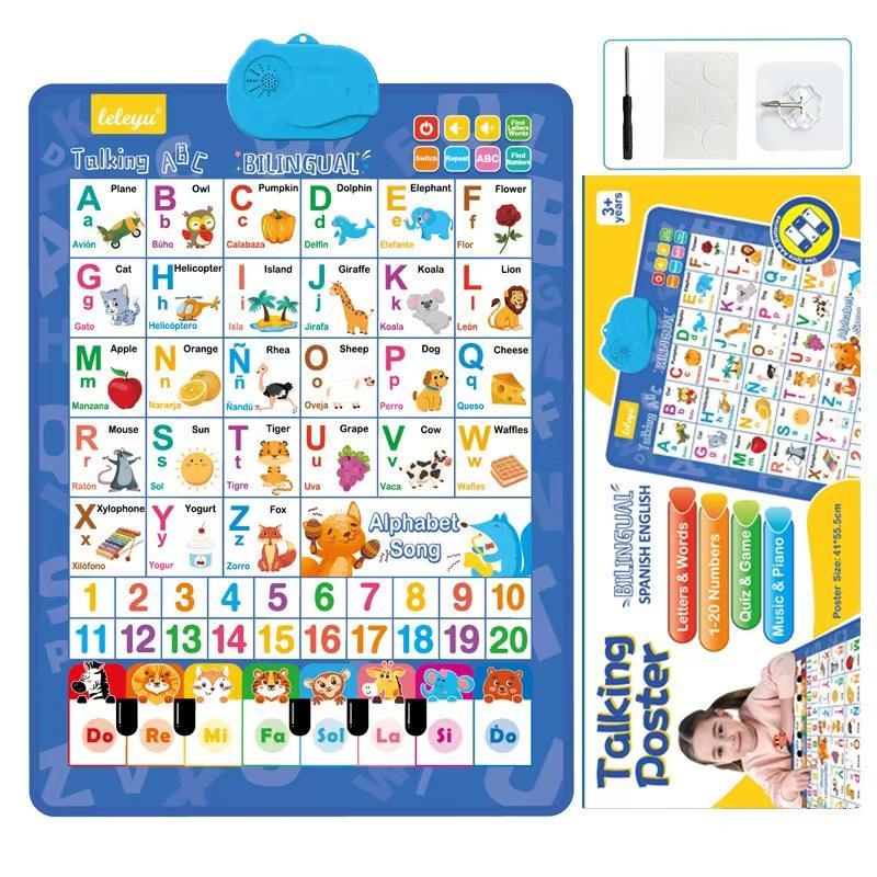 Двухязычный (английско-испанск – обзор и цена Kids Educational Posters