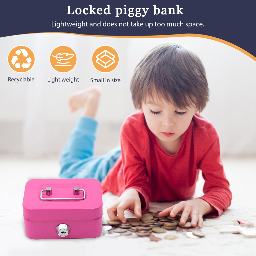 Металлическая копилка с замком – обзор и цена Kids Education Money